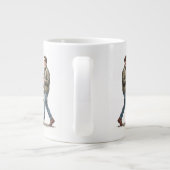 Coffee & a Black Lab Start the Day Right Grote Koffiekop (Achterkant)