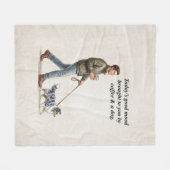 Coffee & a Blue Merle Sheltie Make Today Better Fleece Deken (Voorkant (Horizontaal))