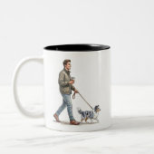 Coffee & a Blue Merle Sheltie Make Today Better Tweekleurige Koffiemok (Links)