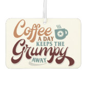 Coffee a Day for Coffee Lover Gift  Luchtverfrisser (Achterkant)