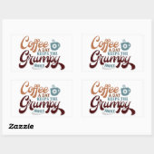 Coffee a Day for Coffee Lover Gift  Rechthoekige Sticker (Vel)