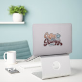 Coffee a Day for Coffee Lover Gift  Sticker (Laptop op bureau)