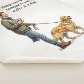 Coffee & a Golden Cozy Day Sherpa Deken (3/4)