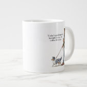 Coffee & a Sheltie Start the Day Right Grote Koffiekop (Voorkant rechts)