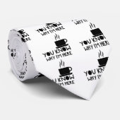 Coffee AA Anonymous Drink Fellowship Stropdas (Opgerold)