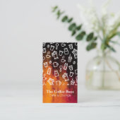 Coffee Accessoires Pattern | café Visitekaartje (Staand voorkant)