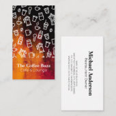 Coffee Accessoires Pattern | café Visitekaartje (Voorkant / Achterkant)