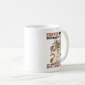 COFFEE Achterkant van de EFFOC Pitbull Drinkin Koffiemok (Voorkant rechts)