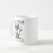 COFFEE Achteruit gespeld is Drink voor de EEFFOC C Koffiemok (Voorkant links)