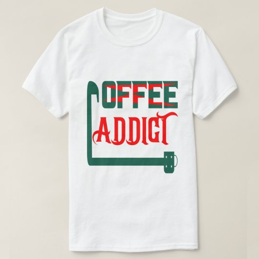 Coffee Addcit T-shirt (Design voorkant)