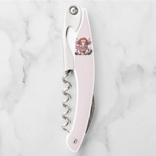 Coffee Addict Cow Kurkentrekker (Voorkant)