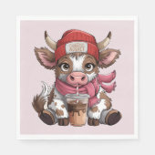 Coffee Addict Cow Servet (Voorkant)
