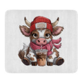 Coffee Addict Cow Snijplank (Voorkant)