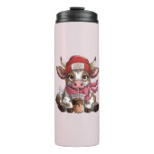 Coffee Addict Cow Thermosbeker (Voorkant)