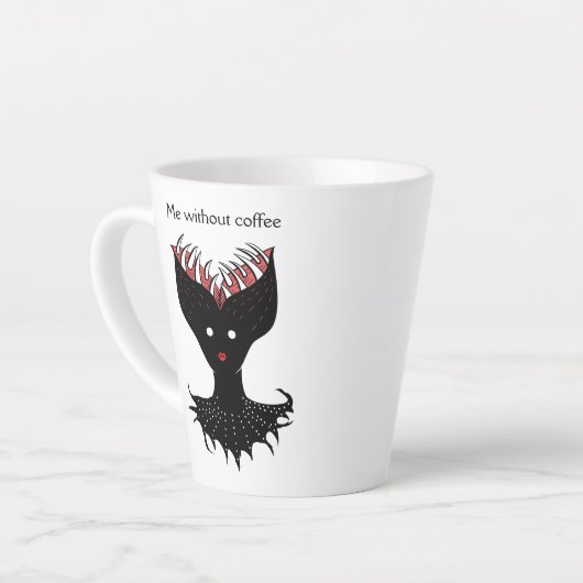 Coffee Addict Creepy Demon Latte Mok (Linkerhoek)