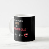 Coffee Addict First Responder EMT Paramedic Koffiemok (Voorkant links)