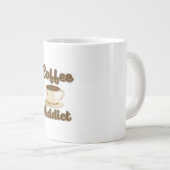 Coffee Addict retro logo Grote Koffiekop (Voorkant rechts)