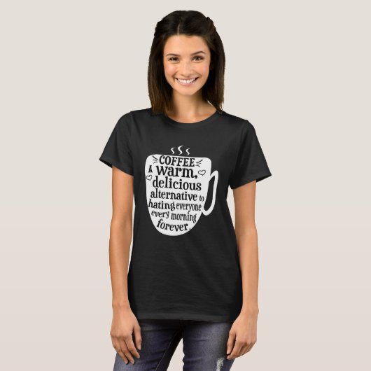 Coffee Addict T-shirt (Voorkant volledig)