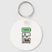 Coffee addiction design sleutelhanger (Voorkant)