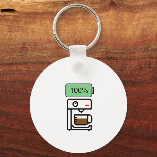 Coffee addiction design sleutelhanger (Voorkant)