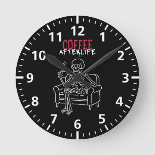 Coffee Afterlife - Skeleton Mok Ronde Klok
