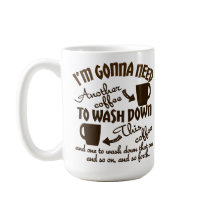 Coffee Allegiance Comical Caffeine Typografie