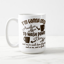 Coffee Allegiance Comical Caffeine Typografie Koffiemok