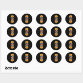 Coffee Always a Good Idea Ronde Sticker (Vel)