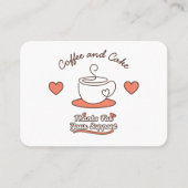 Coffee and Cake Business Loyalty Card Visitekaartje (Voorkant)