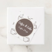 Coffee and Cake Coffee Shop  Bedankjes Labels (In situ)