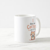 Coffee and Cattitude Funny Cat Mug Koffiemok (Voorkant rechts)