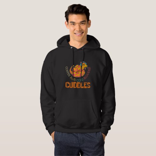 Coffee And Cold Blooded Cuddles Snake and Coffee Hoodie (Voorkant volledig)
