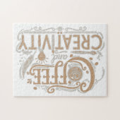 Coffee and Creativity Typography Legpuzzel (Horizontaal)