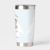 Coffee and Croissants Bridal Shower Geïsoleerde Drinkbeker (Links)