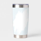 Coffee and Croissants Bridal Shower Geïsoleerde Drinkbeker (Achterkant)