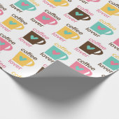 Coffee and Donut Pattern Cadeaupapier (Hoek)