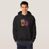 Coffee And Donuts  Couple Friend Matching Donut Da Hoodie (Voorkant volledig)