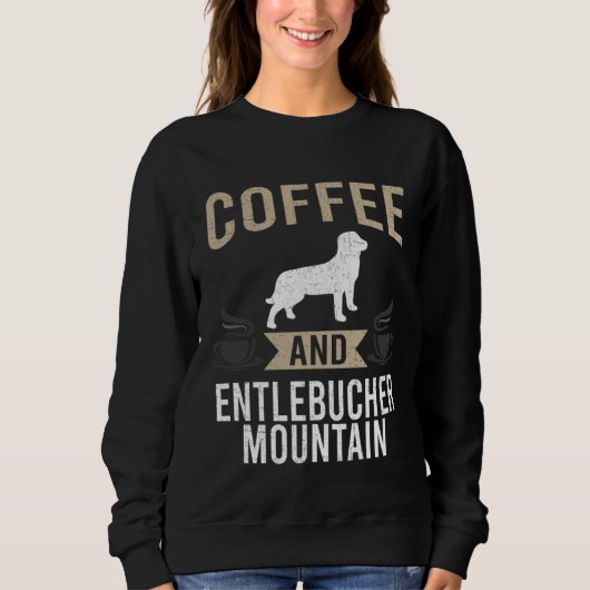 Coffee and Entlebucher Mountain Dog Trui (Voorkant)