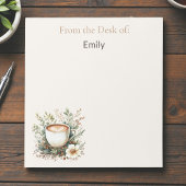 Coffee and Floral Notitieblok