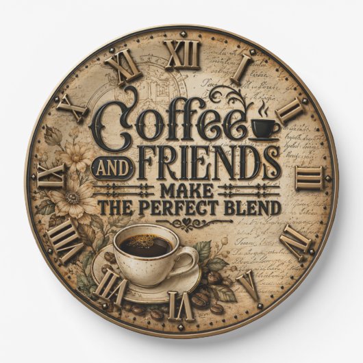 Coffee and Friends Papieren Bordje (Voorkant)