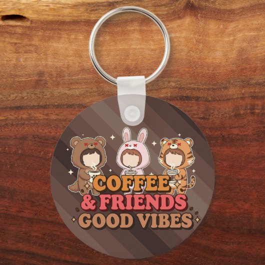 Coffee and Friends Sleutelhanger (Voorkant)