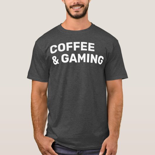 Coffee And Gaming vintage T-shirt (Voorkant)