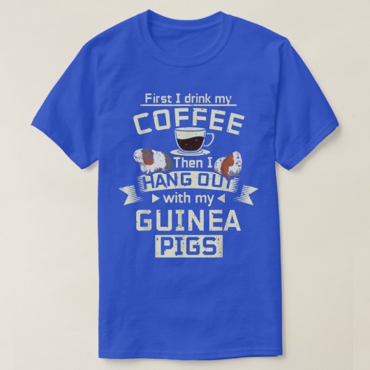 Coffee and Guinea pig  T-shirt (Design voorkant)