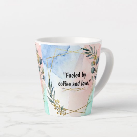 coffee and love mug latte mok (Rechterhoek)