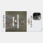 Coffee and my Dog Throw Pillow Case-Mate iPhone Case (Achterkant (horizontaal))