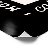 Coffee and running lovers run club funny perfect poster (Hoek)