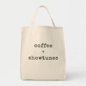 Coffee and Showtunes Musical Theater Lover Custom Tote Bag (Voorkant)