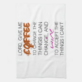 Coffee and Wine Theedoek (Verticaal)