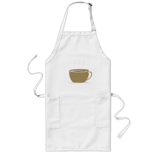 Coffee Apron Lang Schort (Voorkant)