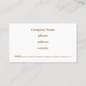 Coffee Argyle Visitekaartje (Achterkant)